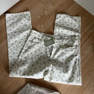 H&M floral jeans